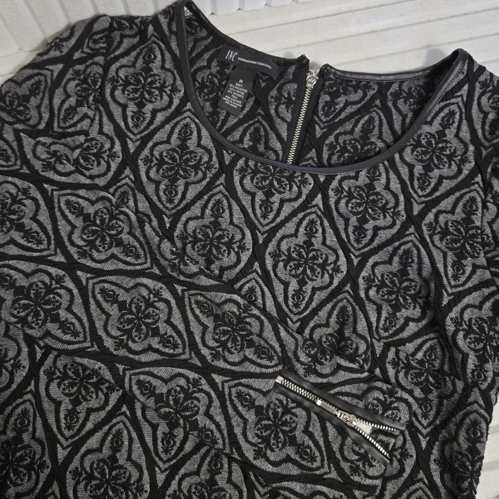 INC International Concepts Womens Dress‎ Sz M Black Lace